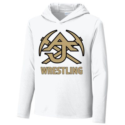 Youth Drifit Long Sleeve Hooded Shirt - Wrestling Only Thumbnail