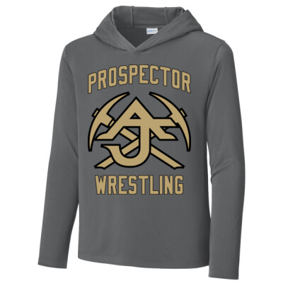 Youth Drifit Long Sleeve Hooded Shirt - Prospector Wrestling Thumbnail